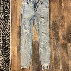 AE ripped skinny jeans - stretch - size 8